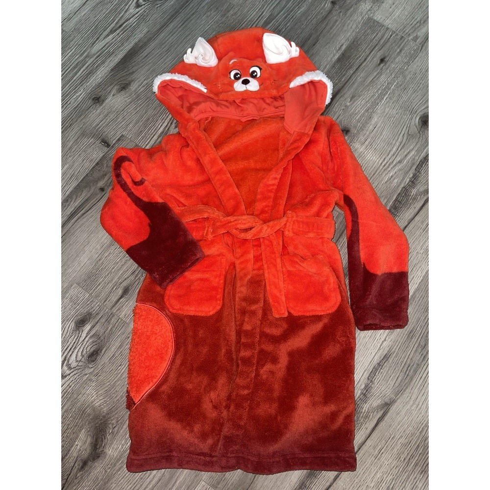 Disney Mei Turning Red Panda Plush Backpack Bag Pixar & Red Panda Robe Size 6/7 - Picture 3 of 12